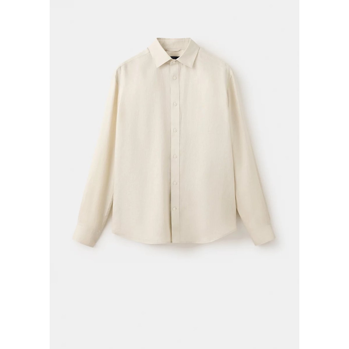 Chemise regular fit 100 % lin sable, MANGO MAN