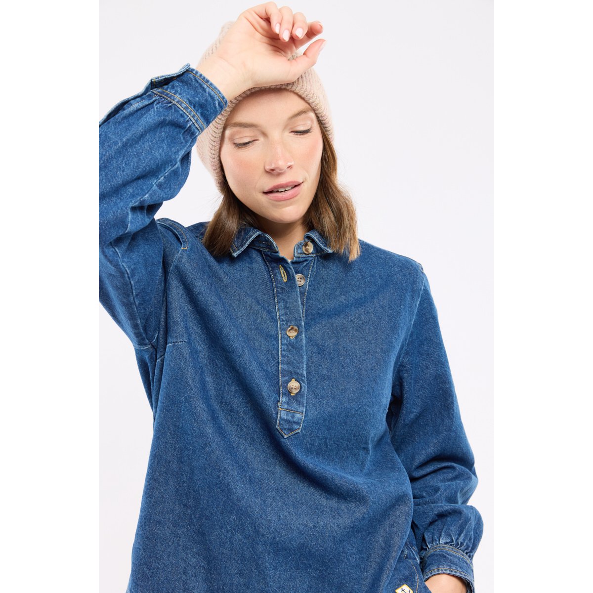 Vareuse en jean - coton jean clair, ARMOR-LUX