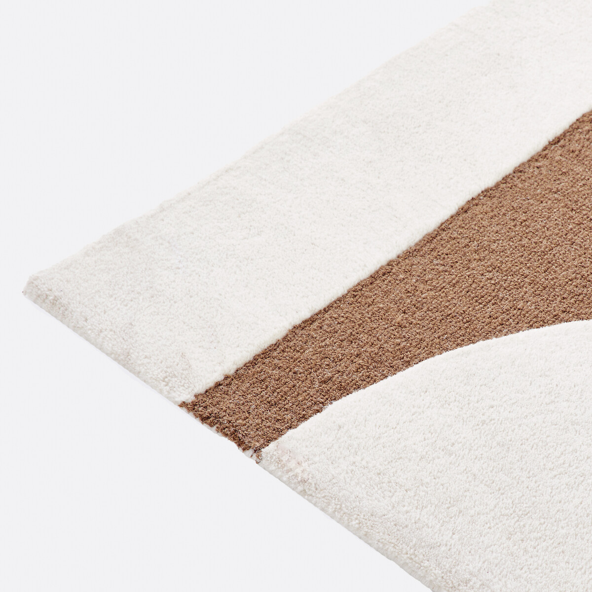 Tapis 92% laine, Tybao ecru/marron, LA REDOUTE INTERIEURS