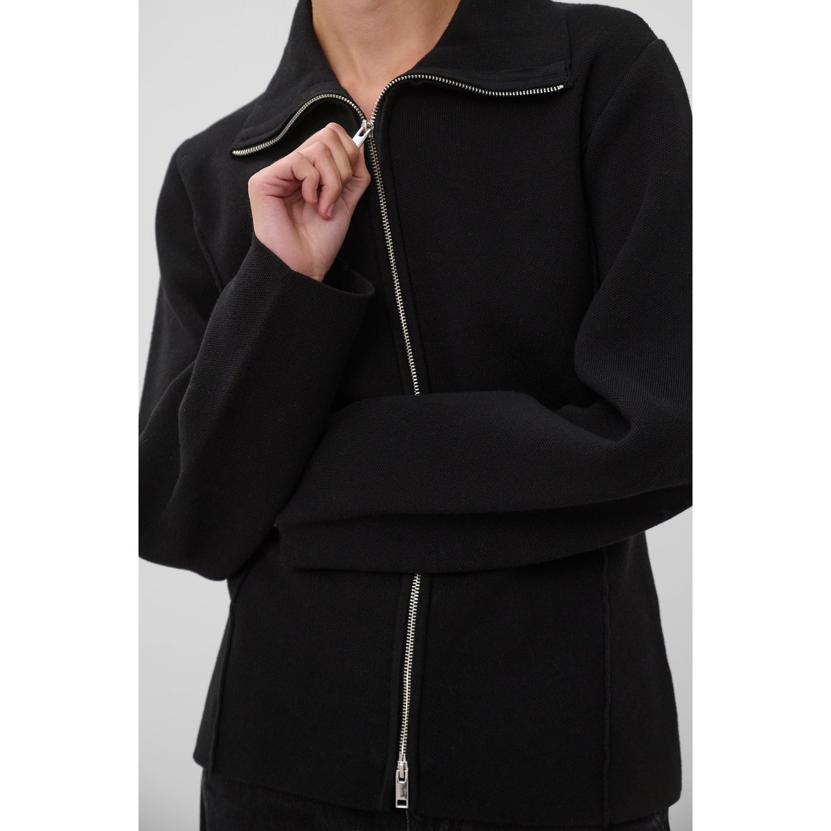 Cardigan à tricot noir, SOAKED IN LUXURY