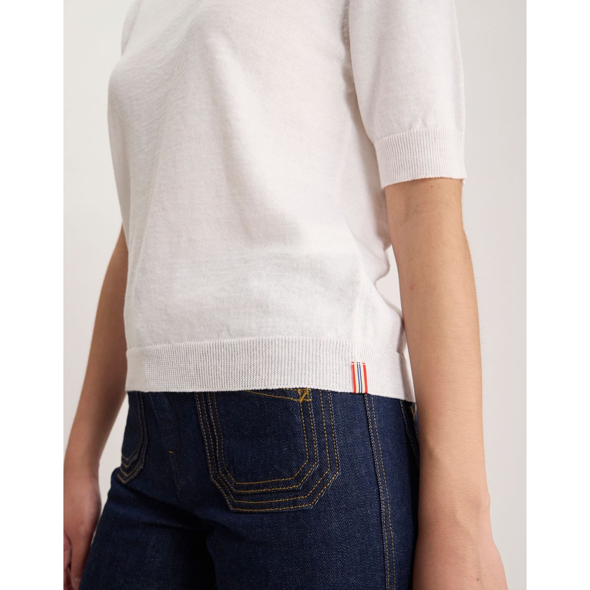Pull Angelica en coton blanc, INES DE LA FRESSANGE PARIS