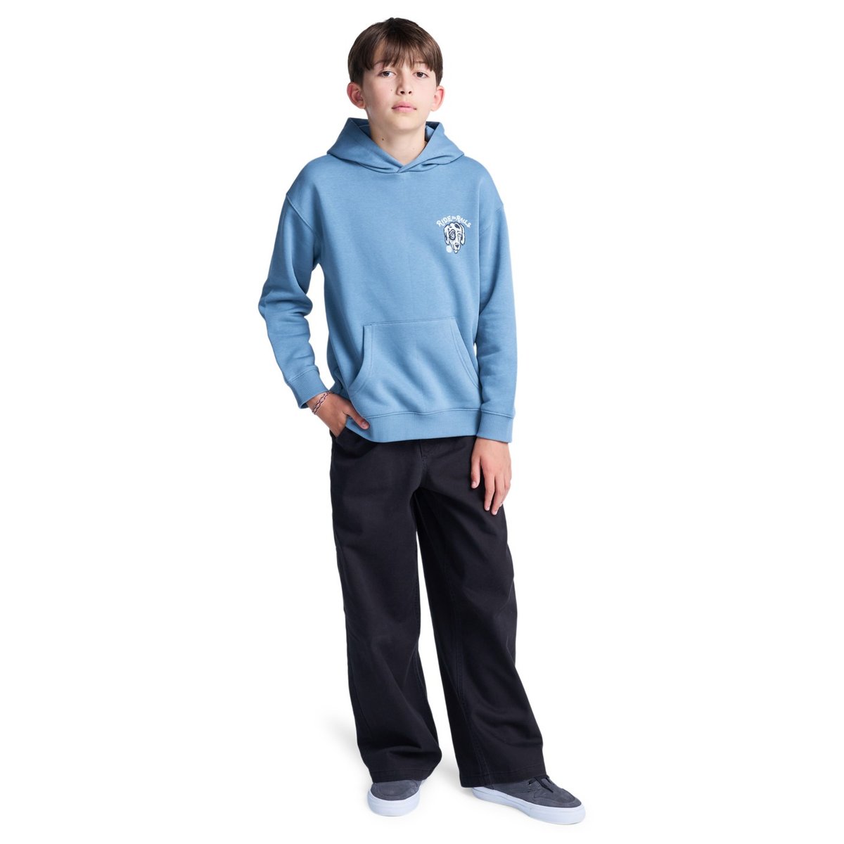 Sweat à capuche TIMBER HOBOS PO Y bleu blue mirage, ELEMENT