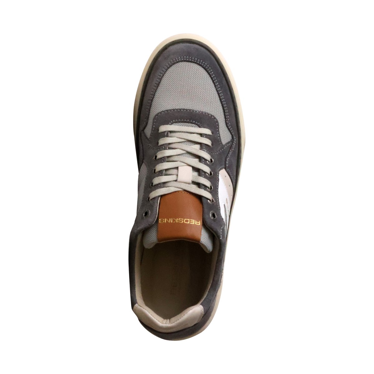 Basket Cuir Lerma gris, REDSKINS