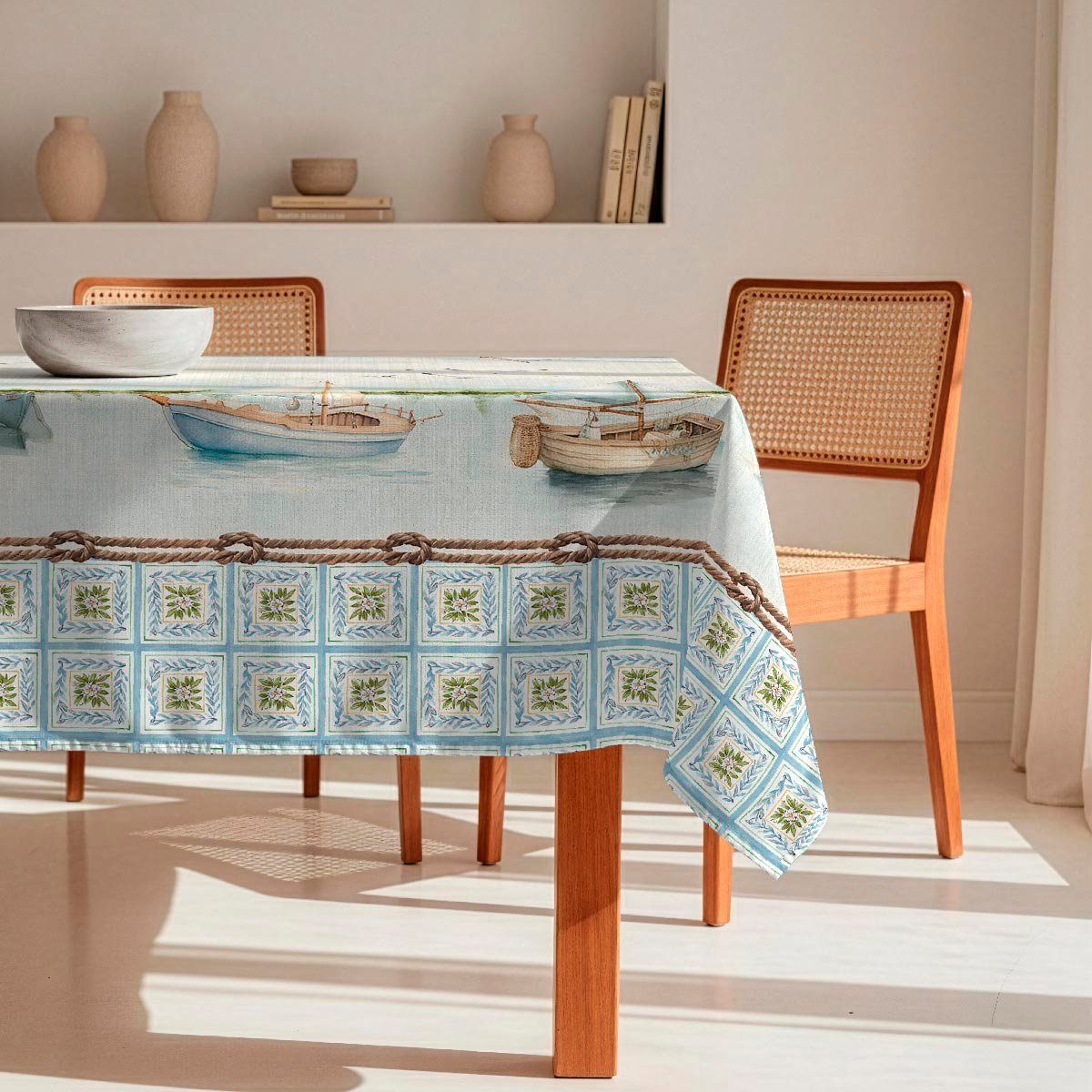 Nappe anti-taches Maboti - 100% coton - bleu, NAF NAF HOME
