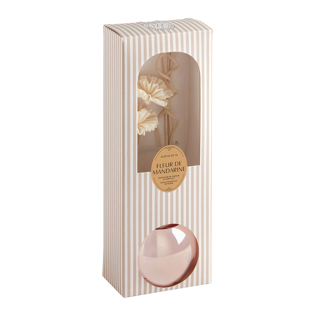 Diffuseur de parfum Fleur de Mandarine JARDIN DE FANTAISIES rose, MATHILDE M