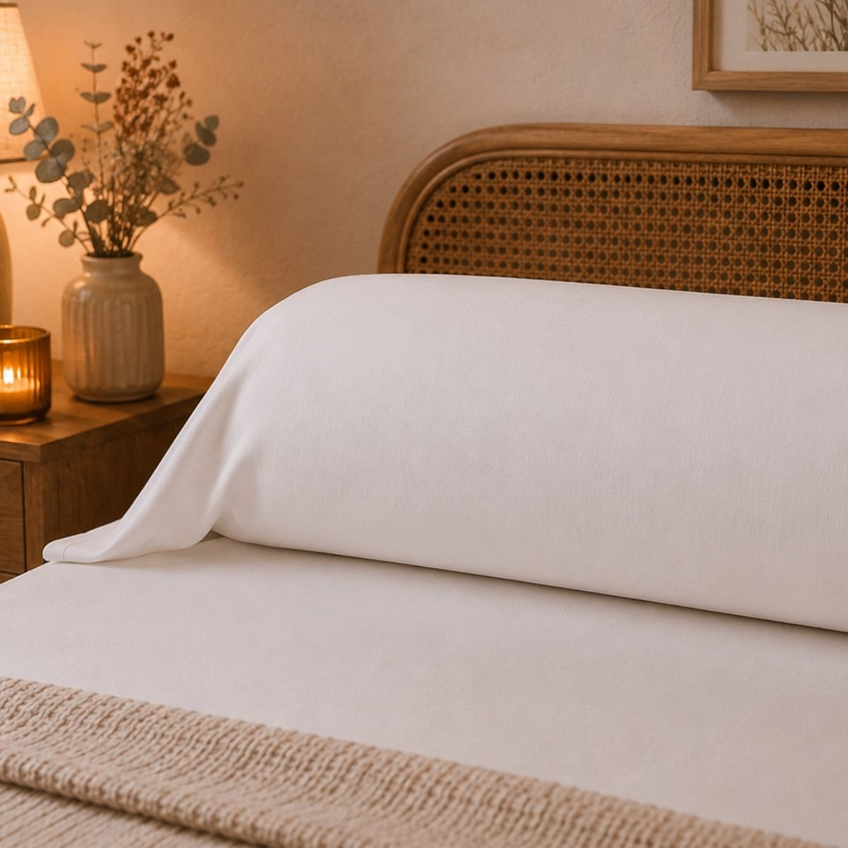 Sous taie de traversin - Traité anti-punaise de lit blanc, TRADITION DES VOSGES