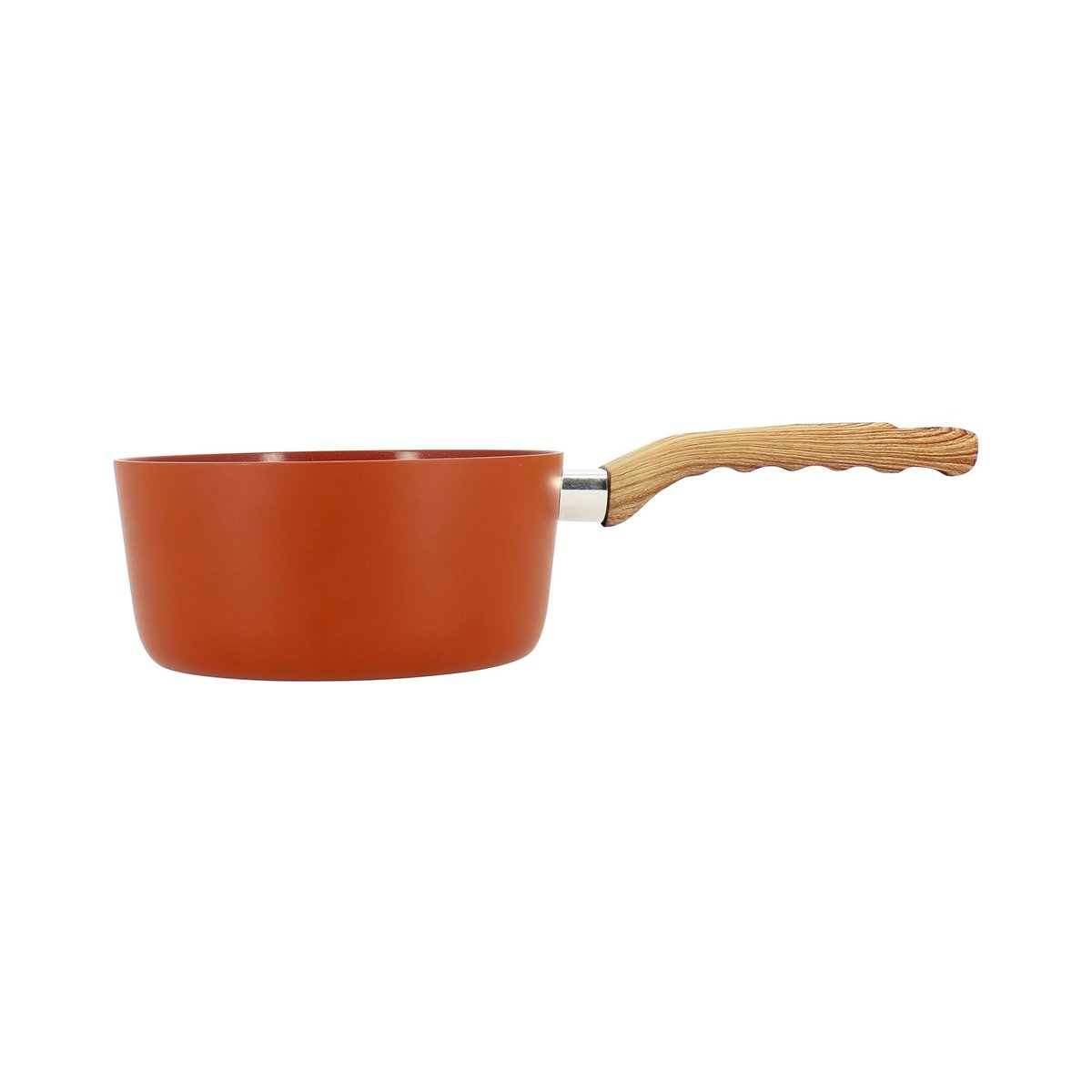 Casserole 16cm en aluminium recyclé, COLORAMA brique, MENASTYL