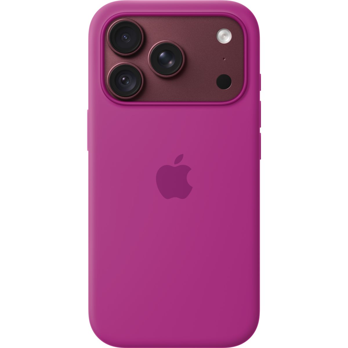 Coque iPhone 18 Pro Magsafe Magenta Silicone couleur unique, APPLE