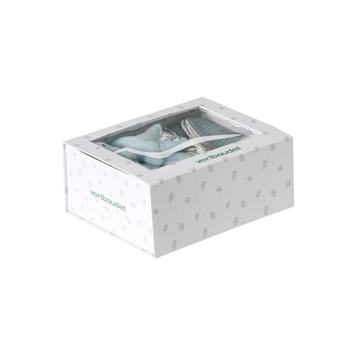 Coffret cadeau naissance SOUS L'OCÉAN bleu grisé, VERTBAUDET