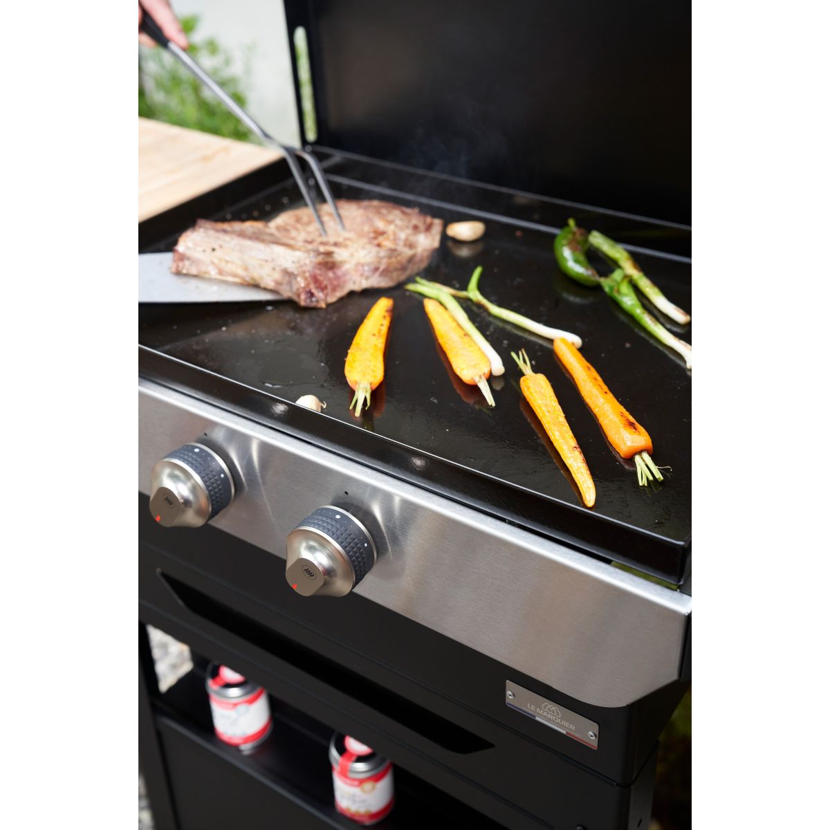 Plancha gaz ORIGINALE GAZ 260 DUO PLOG260DV2 noir, LE MARQUIER