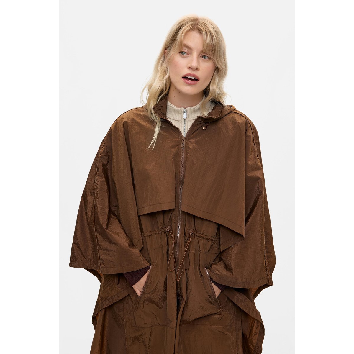 Écharpe multiposition marron, DESIGUAL
