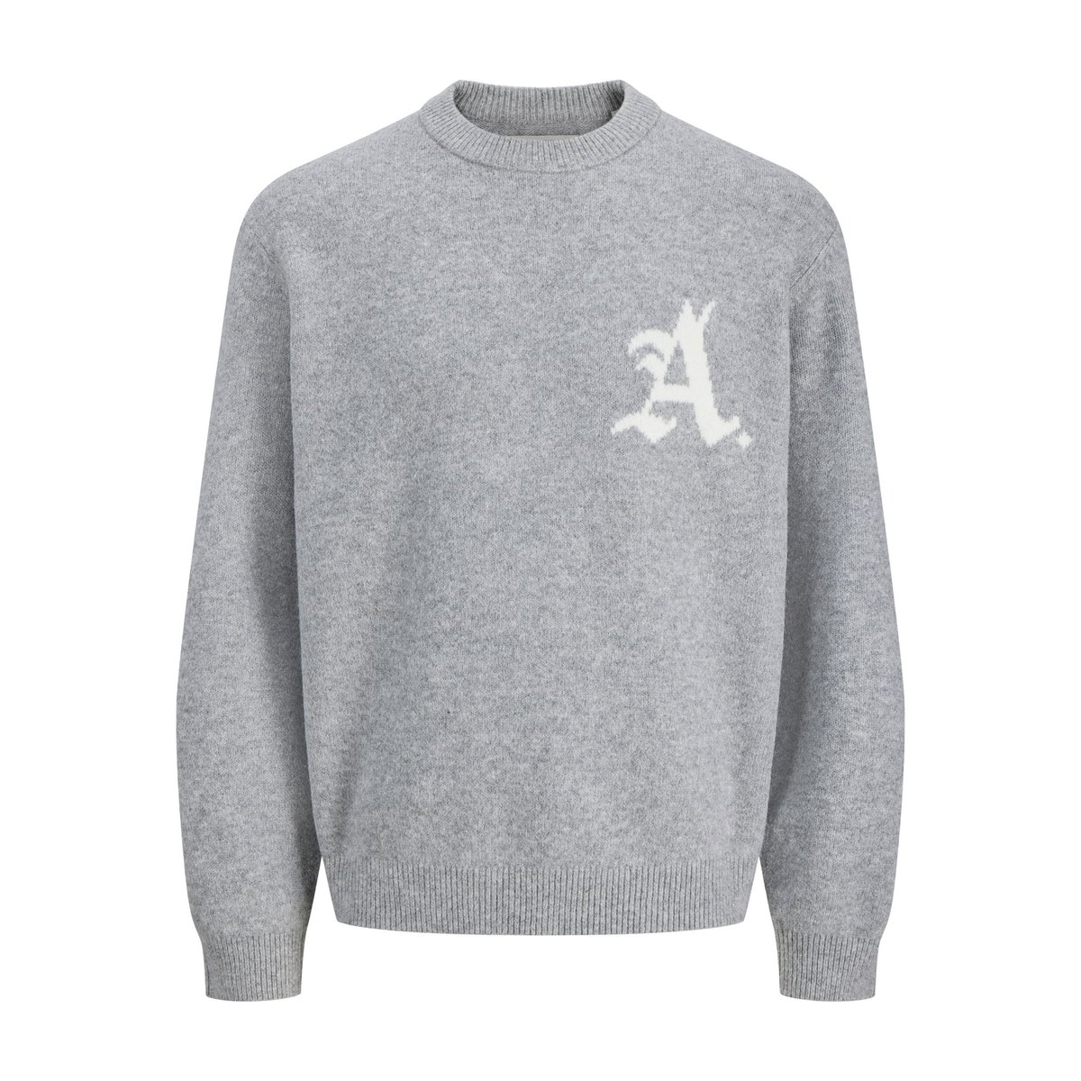 Pull En Maille grise - light grey melange, JACK & JONES