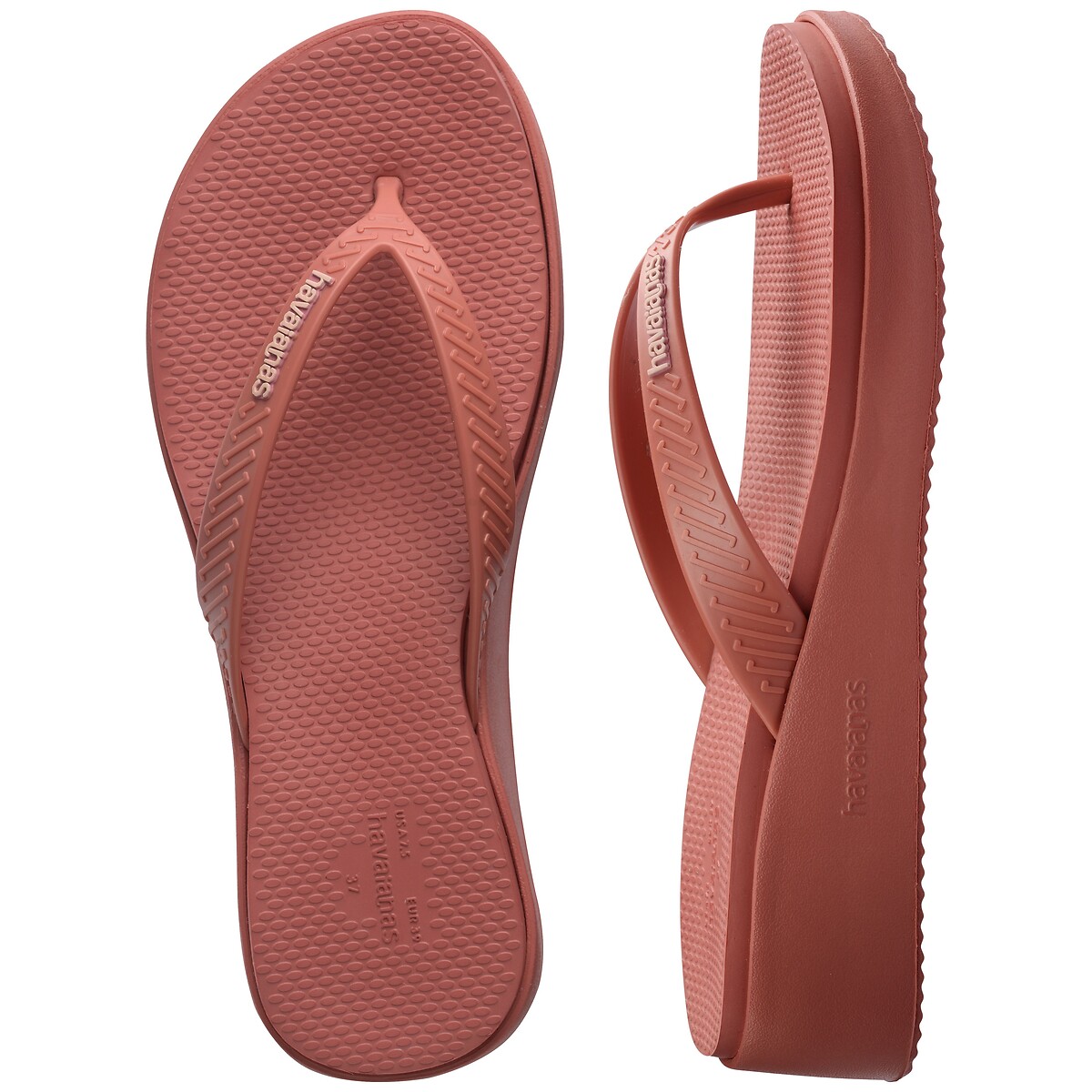 Tongs Hav. High Platform II terracotta, HAVAIANAS
