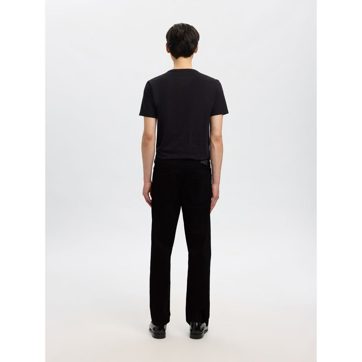Jean Droit black denim, SELECTED