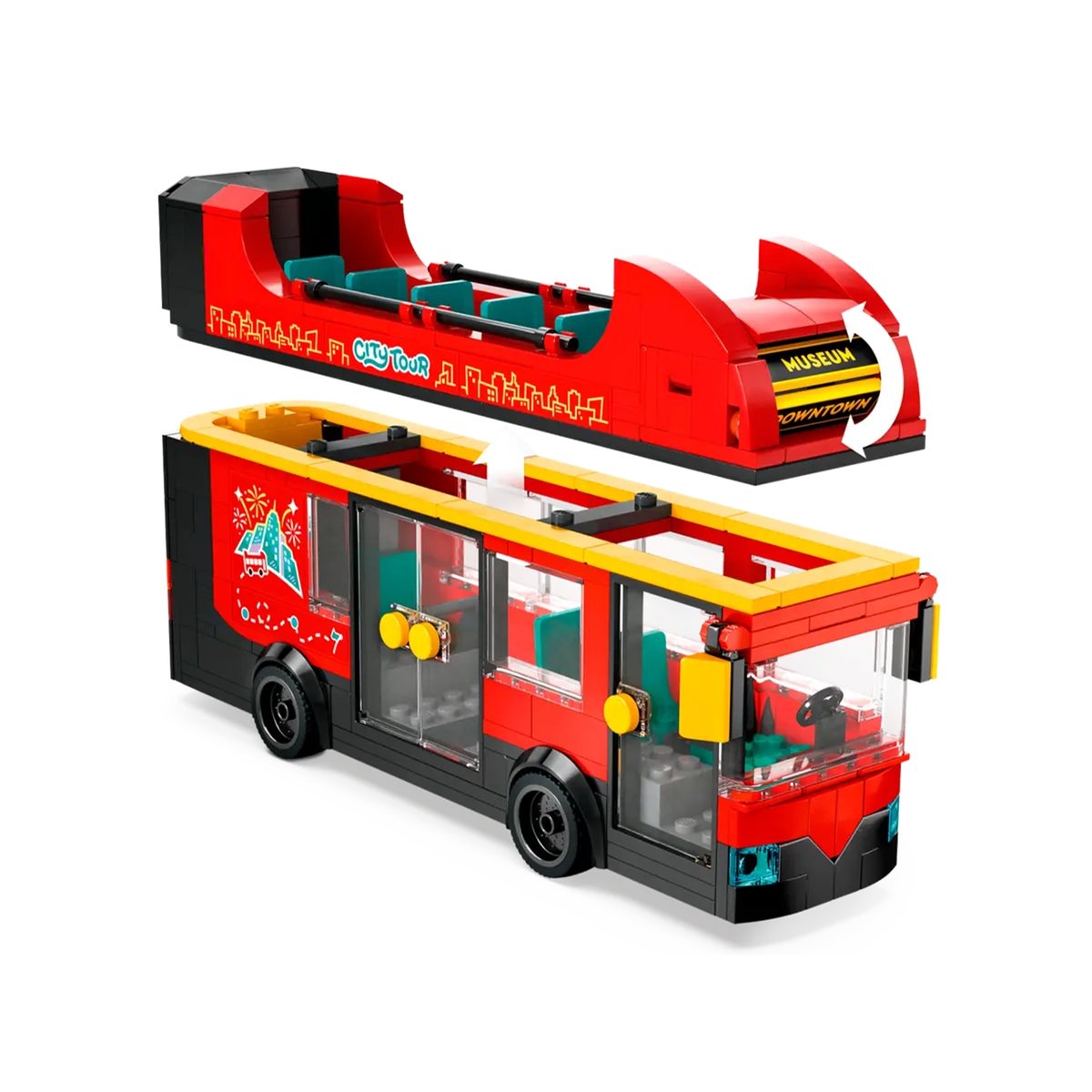 Le bus rouge à deux étages rouge, LEGO