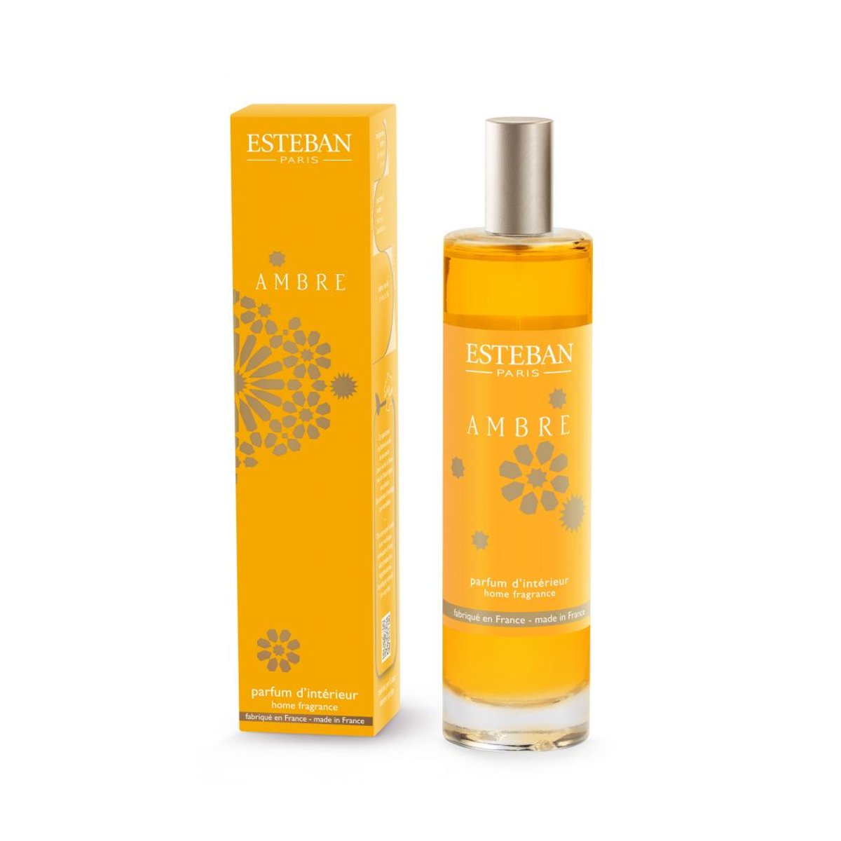 Parfum d'intérieur - Vaporisateur ambre 75ml jaune, ESTEBAN