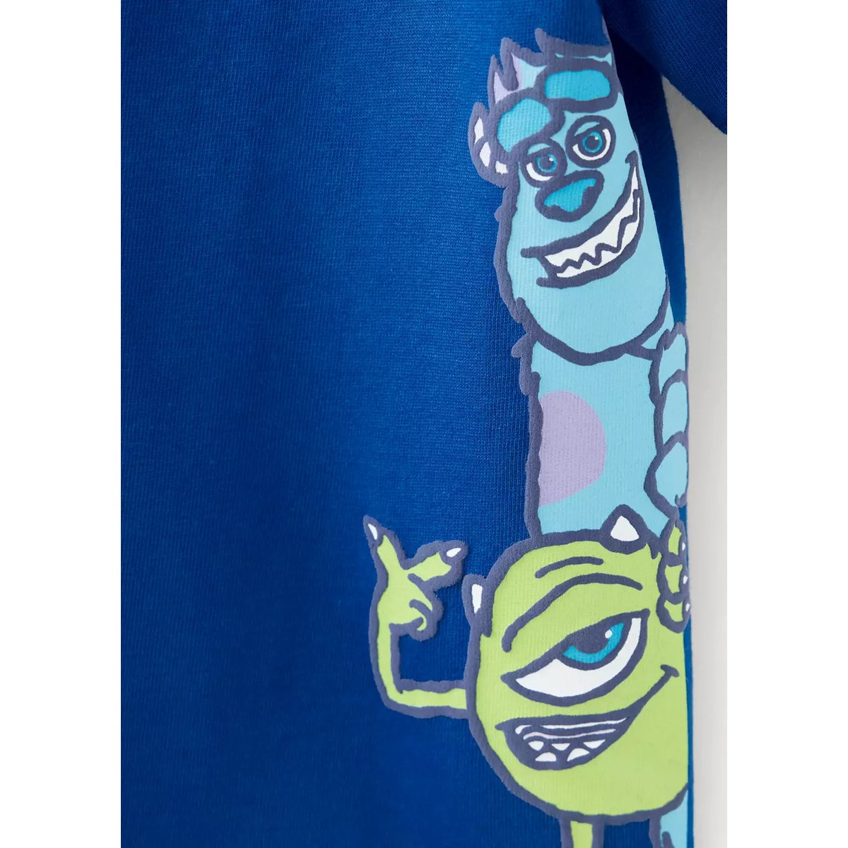 T-shirt 100 % coton Monstres S.A. bleu marine, MANGO BABY