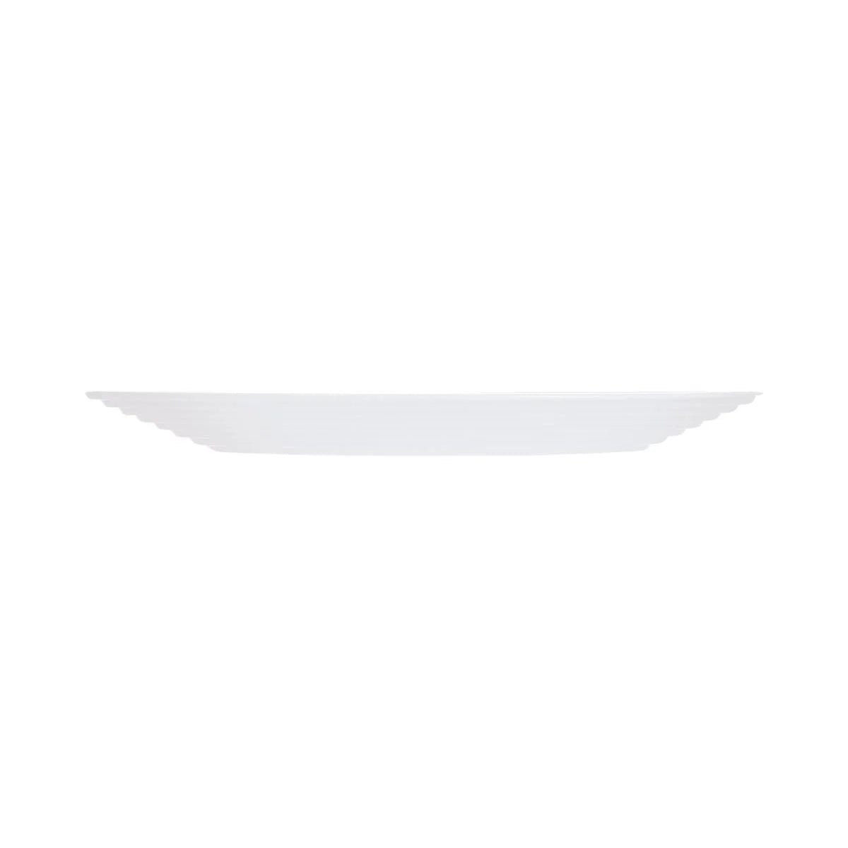 6 assiettes plates blanches 25cm -HARENA blanc, LUMINARC