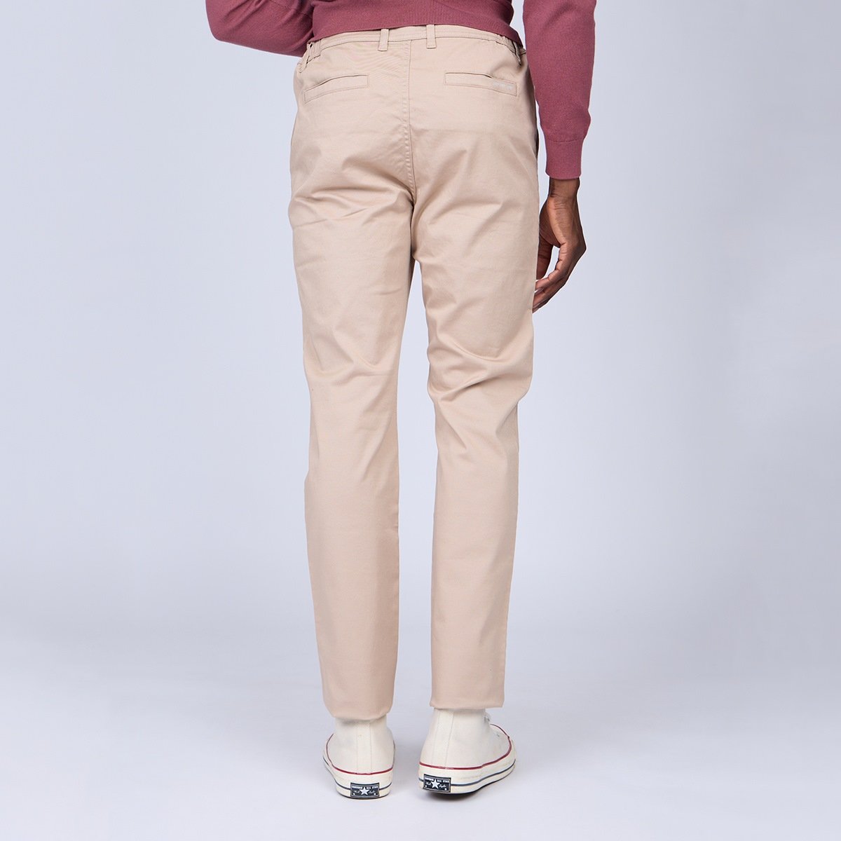 Chino coupe ajustée beige, MISE AU GREEN