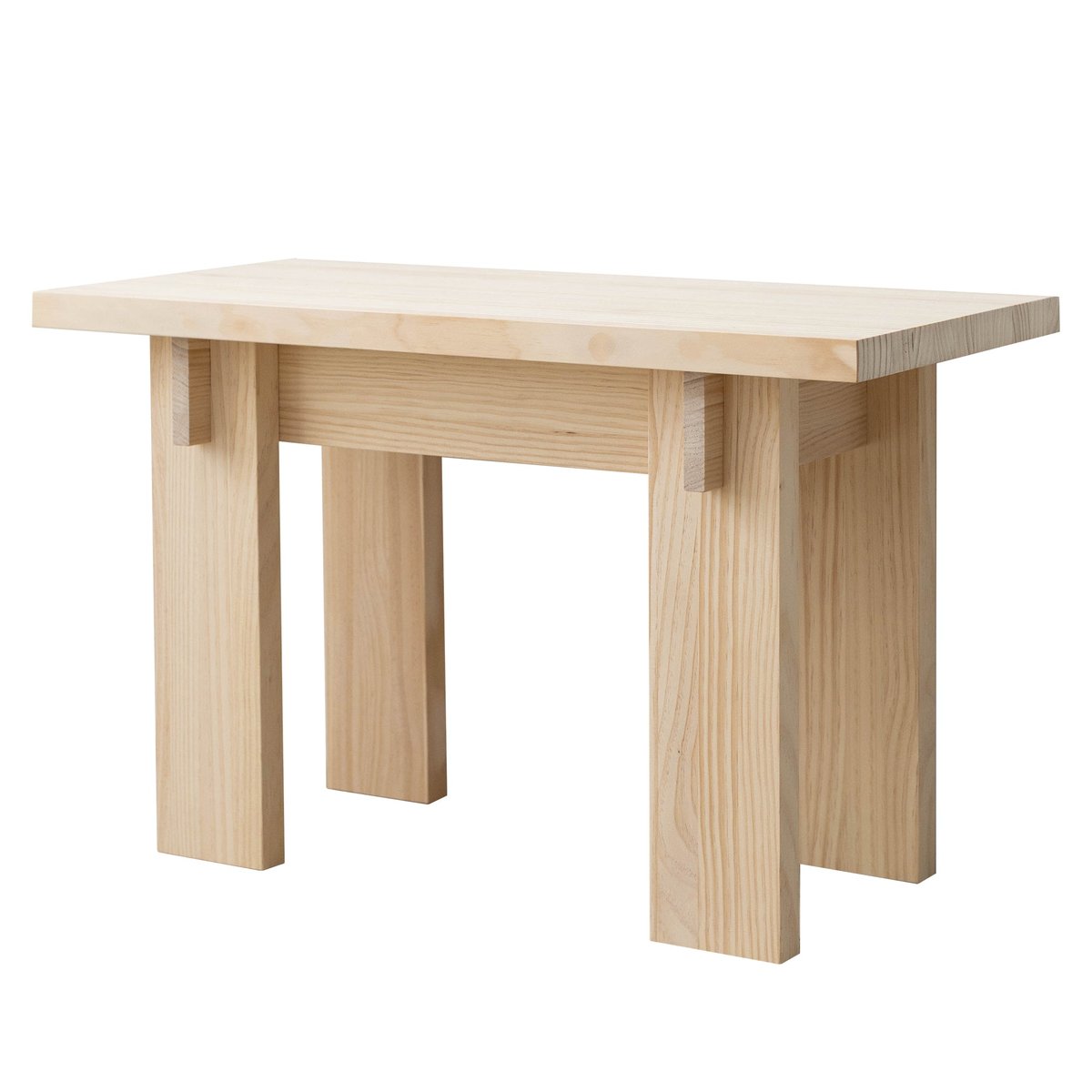 Banc en pin massif verni BEGUR PETIT bois clair, NAAN FURNITURE