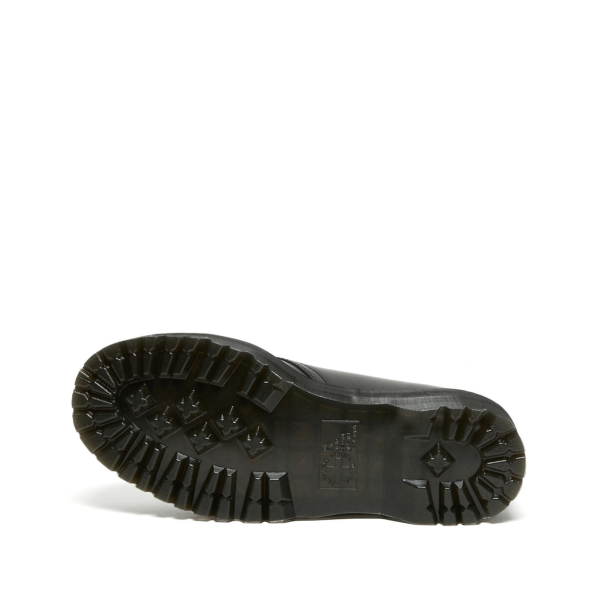 Derby's 1461 in Smooth leer met plateauzool zwart, DR. MARTENS