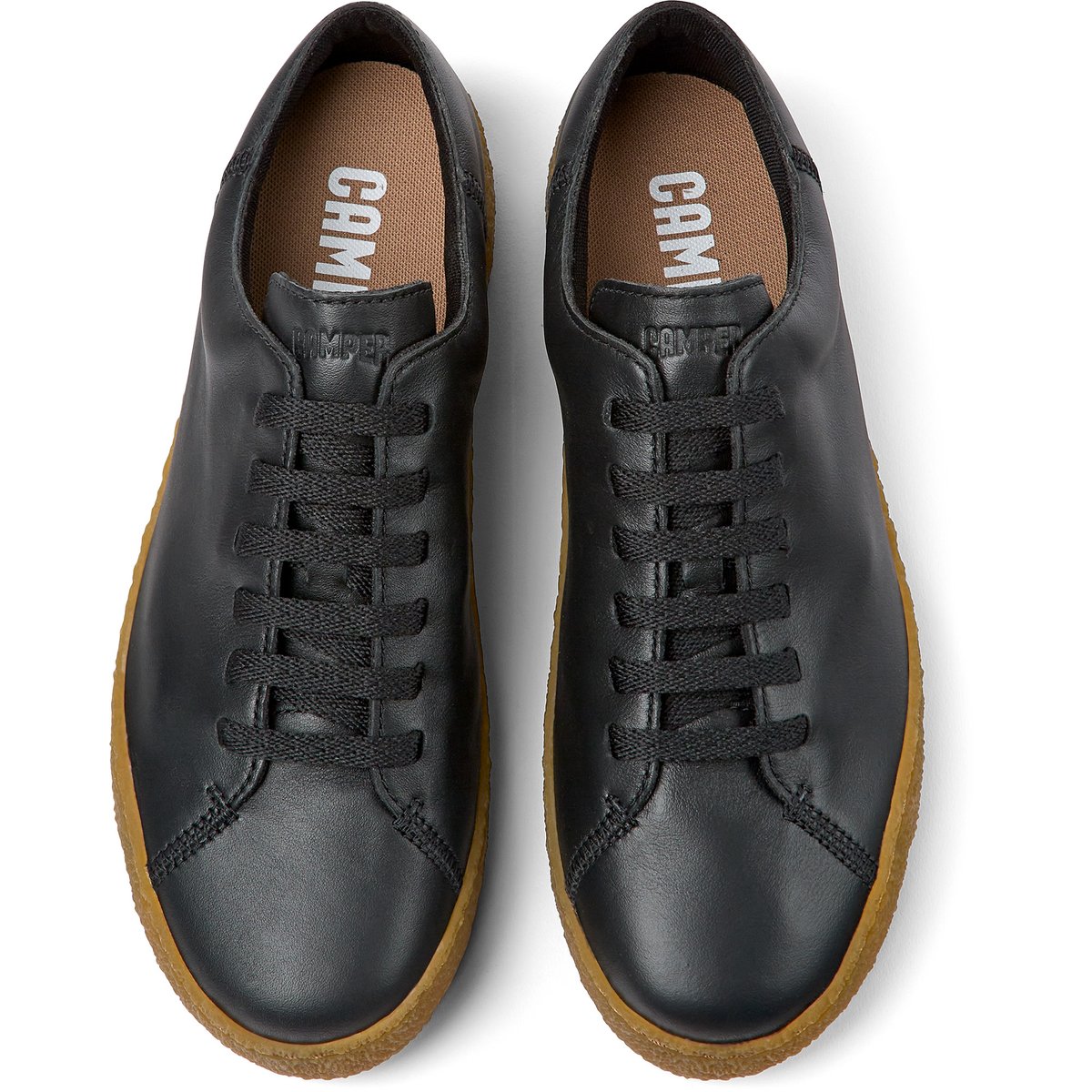 Baskets Peu Terreno cuir noir, CAMPER