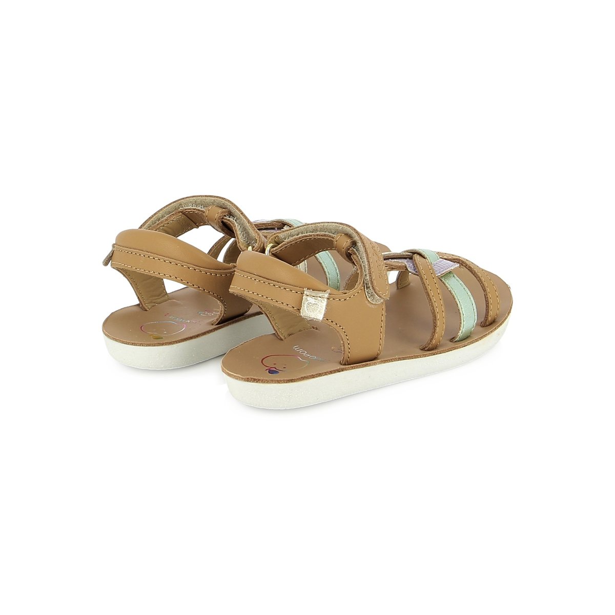 Sandales à scratch GOA 4EVER marron, SHOO POM