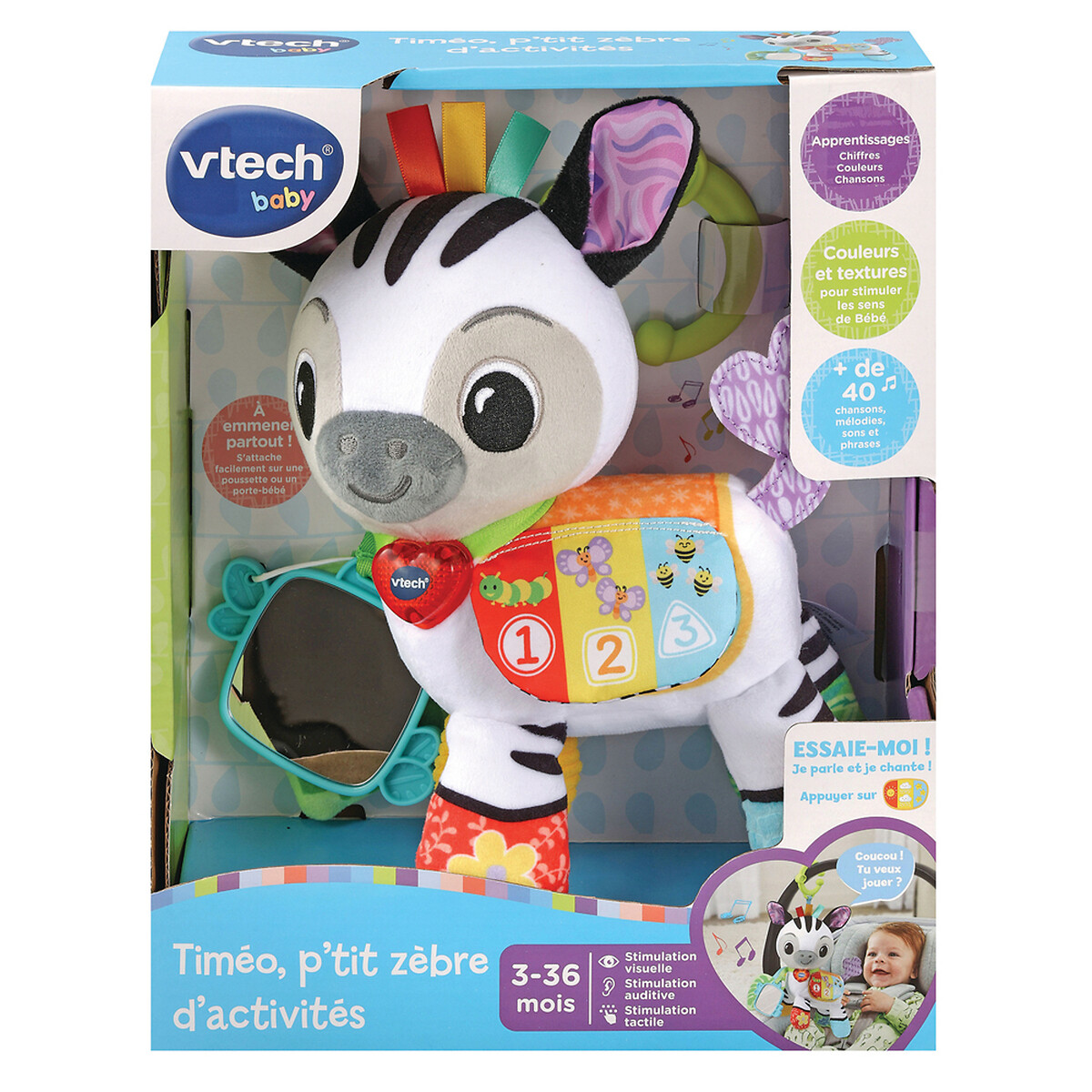 Timéo, p'tit zèbre d'activités 550805 multicolore, VTECH