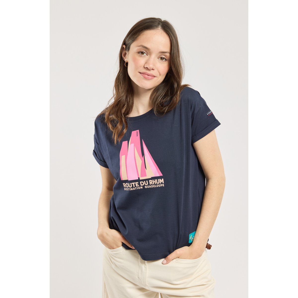 T-shirt sérigraphié en ROUTE DU RHUM fu8 / officiel, ARMOR-LUX