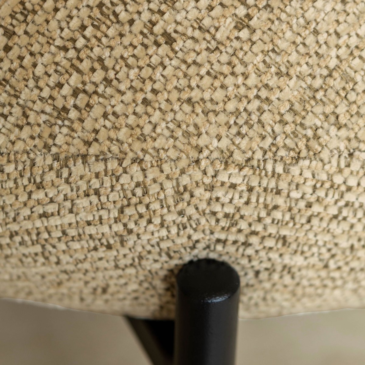 Table extensible 180/220cm avec 6 chaises en tweed GINA beige, NOW'S HOME