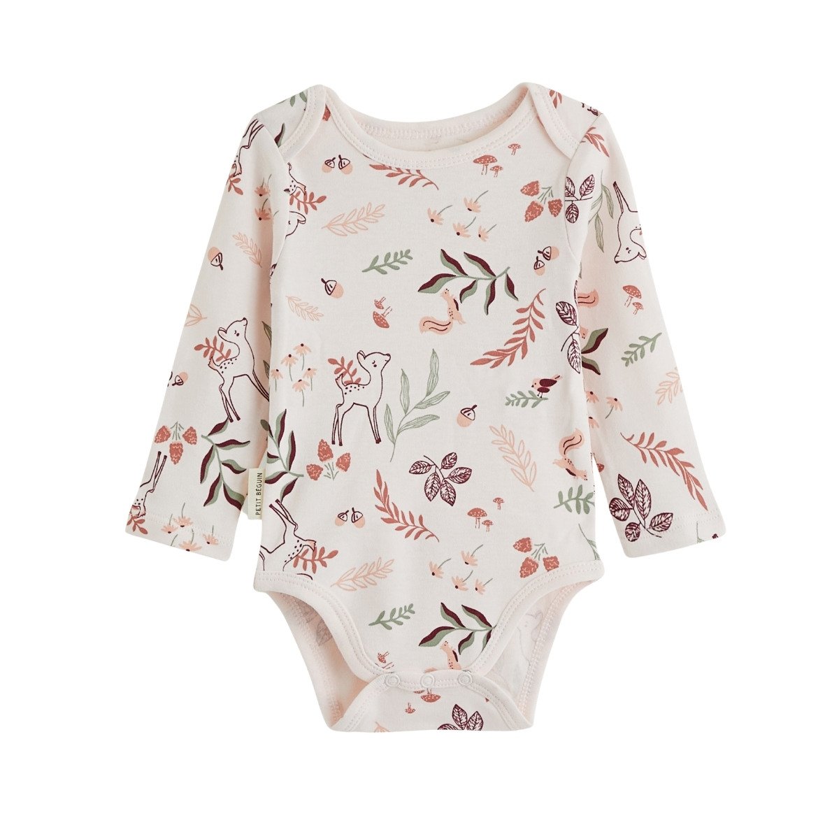 Lot de 2 bodies bébé manches longues Evie rose, PETIT BEGUIN