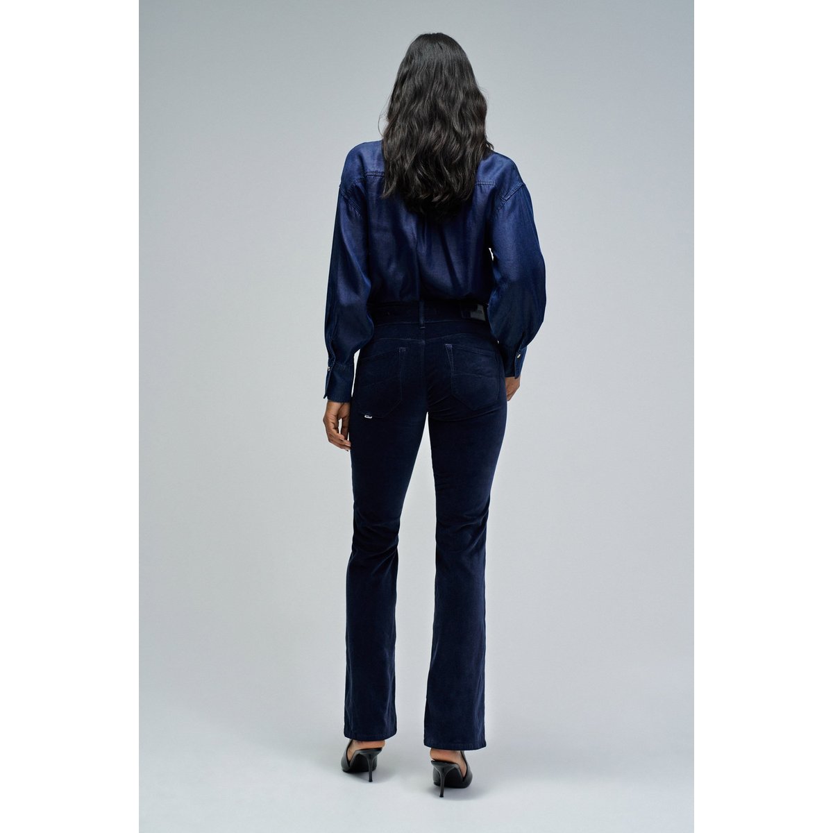 JEANS SECRET BOOTCUT IN VELVET bleu foncé, SALSA JEANS