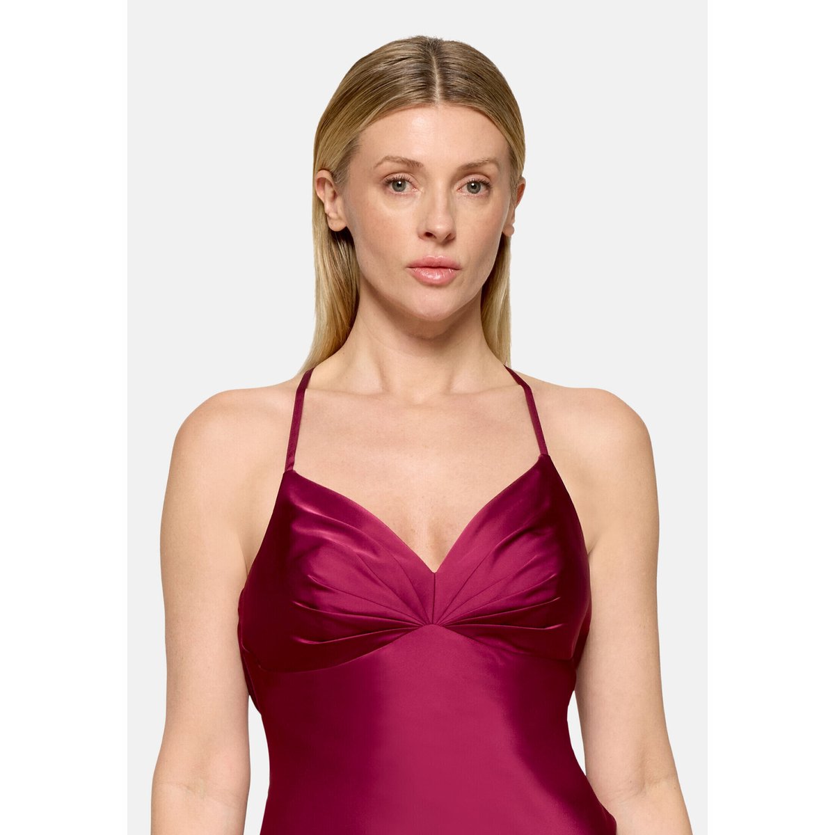Robe de soirée de coupe slim dark fuchsia, VERA MONT