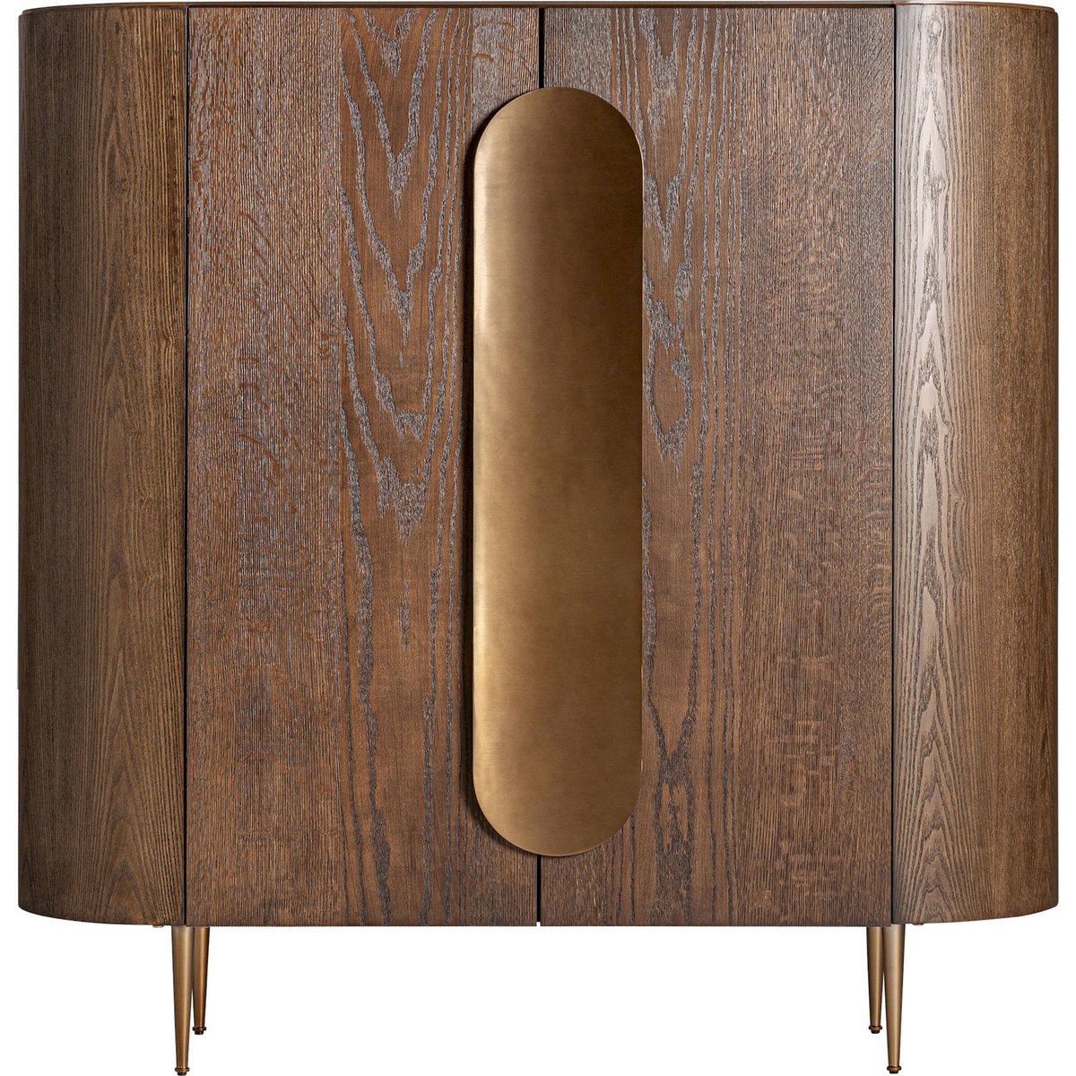 Armoire art déco en chêne chêne marron finition teintée, RECOLLECTION