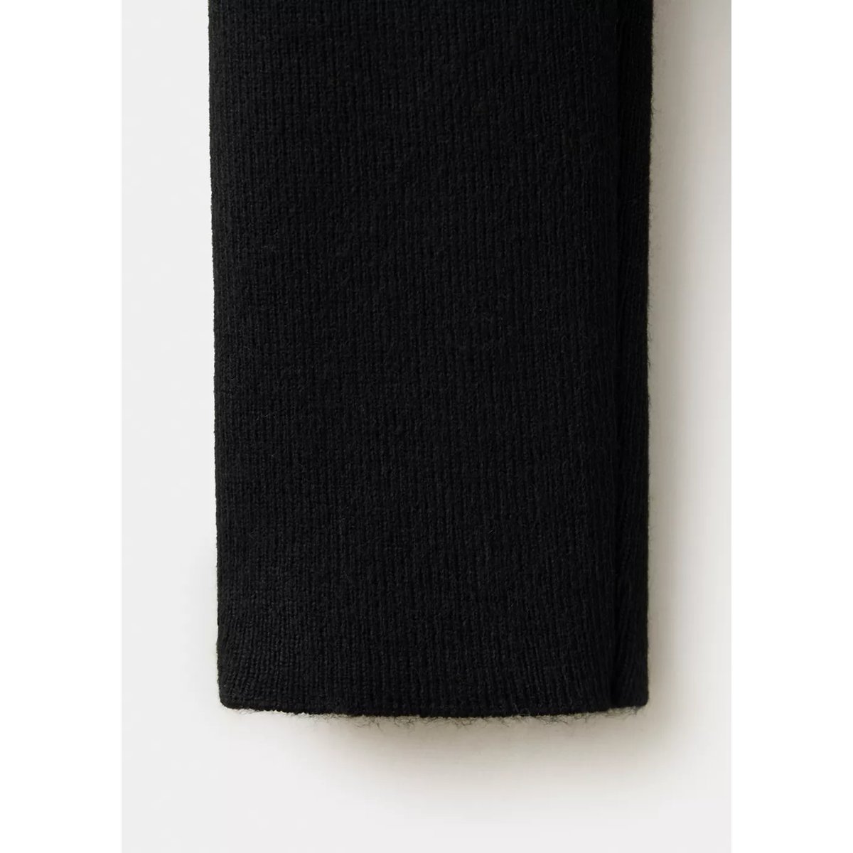 Pull-over maille col montant noir, MANGO