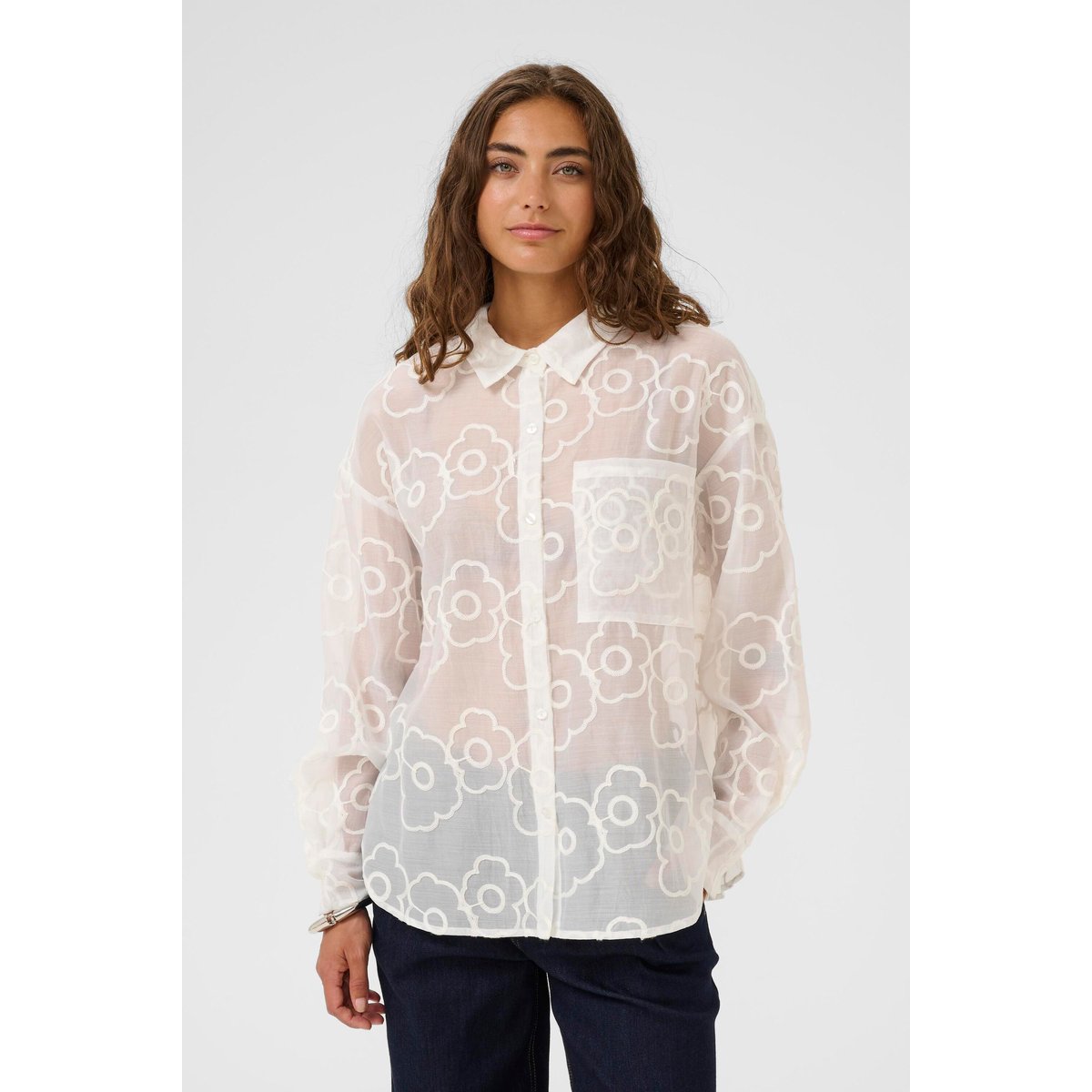 Chemise à manches longues beige whitecap, CULTURE