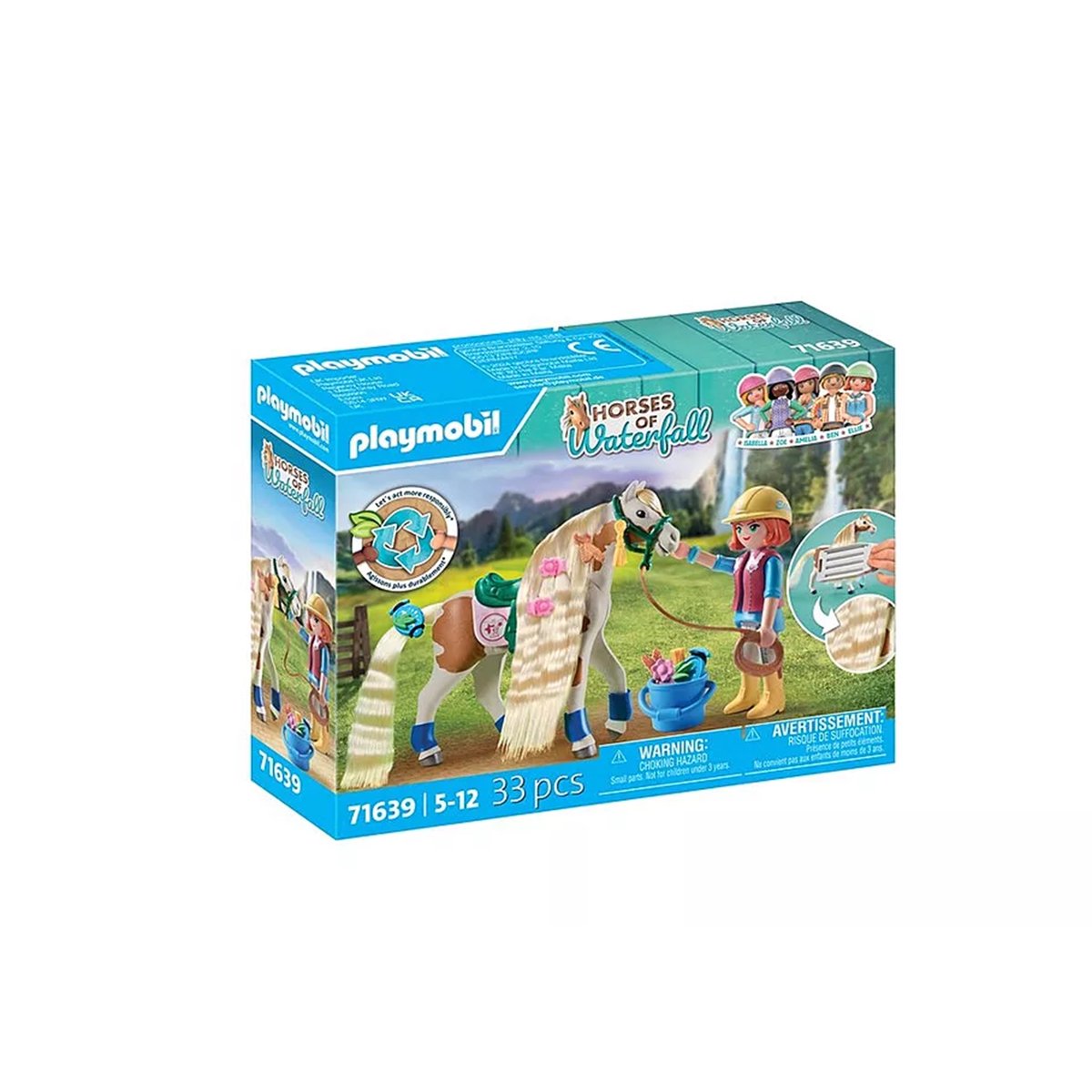 Ellie avec cheval multicolore, PLAYMOBIL