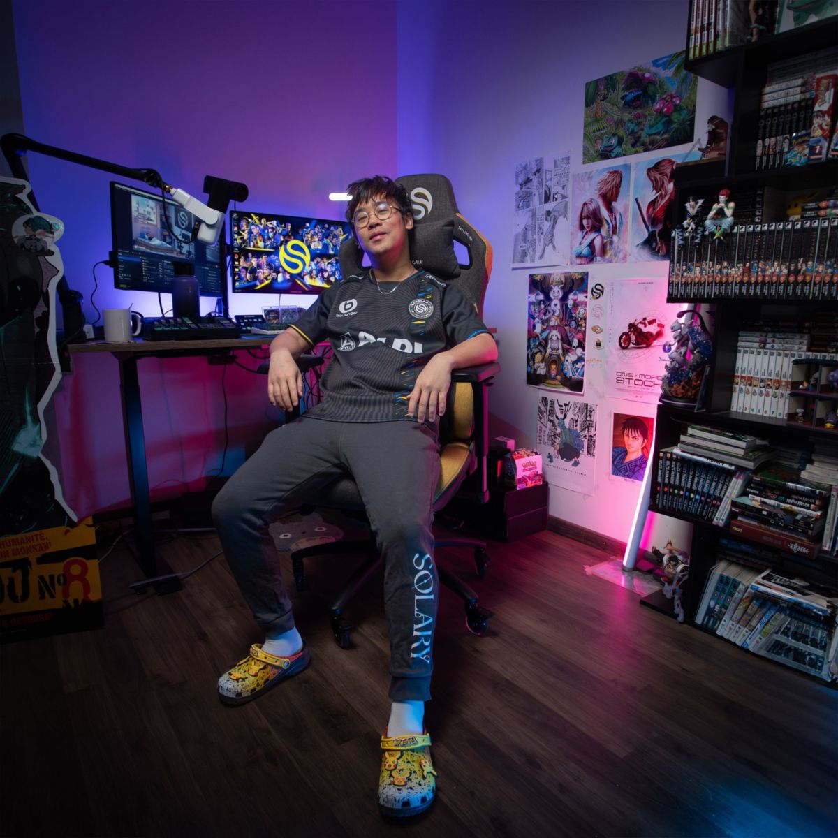 Chaise gaming Solary couleur unique, SKILLKORP
