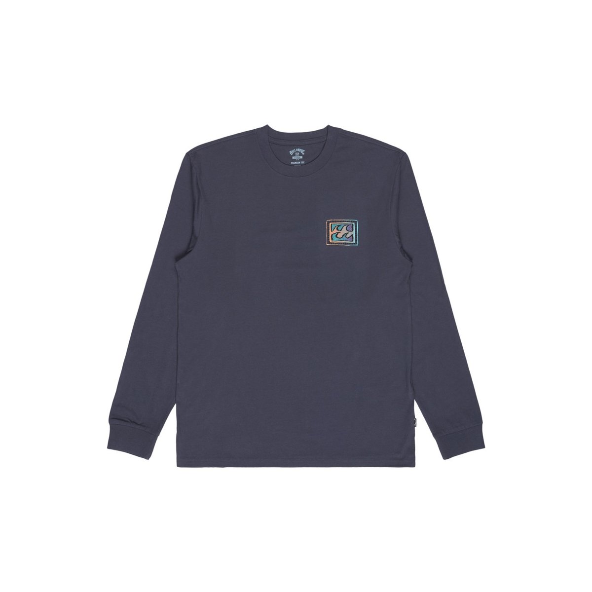 T shirt manches longues CRAYON WAVE noir ombre blue, BILLABONG