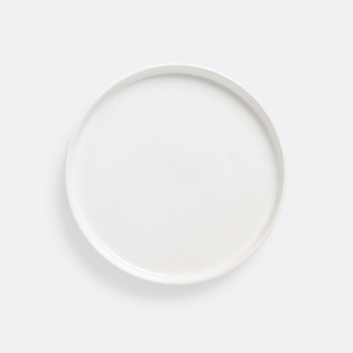 Set van 4 dessertborden in aardewerk, Elinor wit, LA REDOUTE INTERIEURS