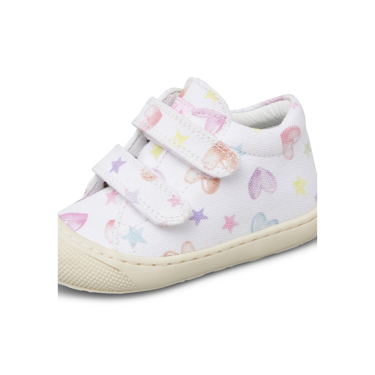 Chaussures premiers pas en tissu COCOON VL blanc-, NATURINO