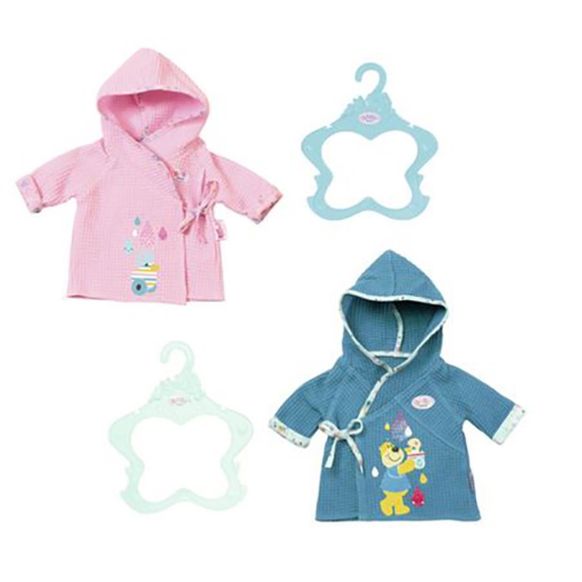 BABY Born Peignoir pour poupée de 43cm multicolore, ZAPF CREATION