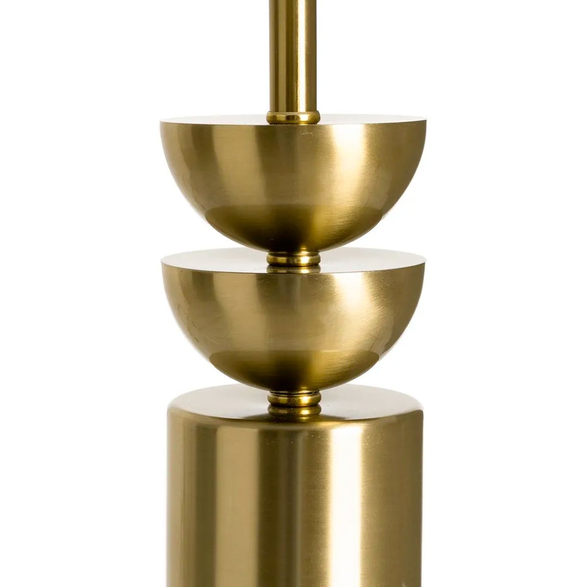 Lampe à poser métal doré abat-jour beige 25x25x49cm doré, WADIGA