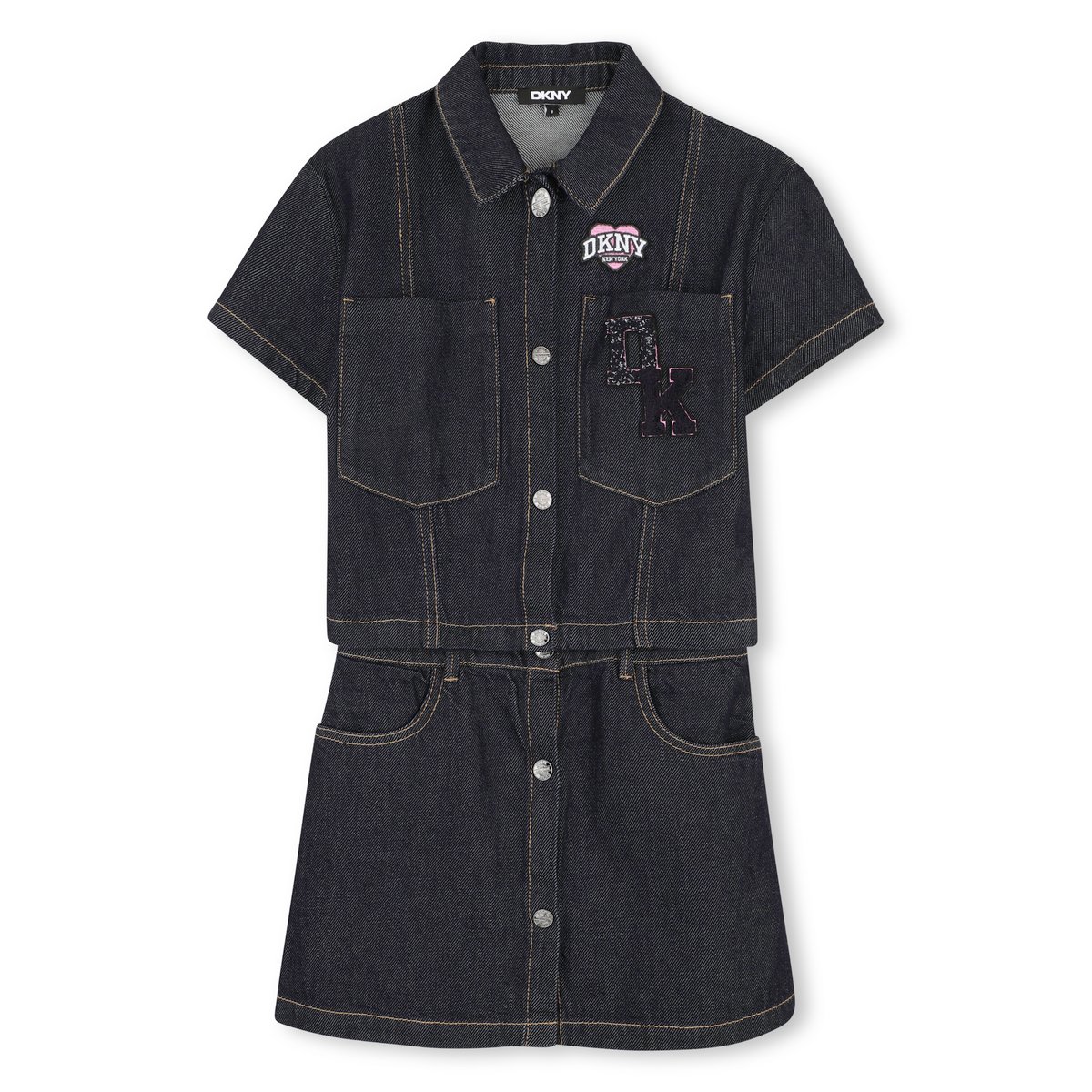 Robe 2 en 1 denim/bleu, DKNY