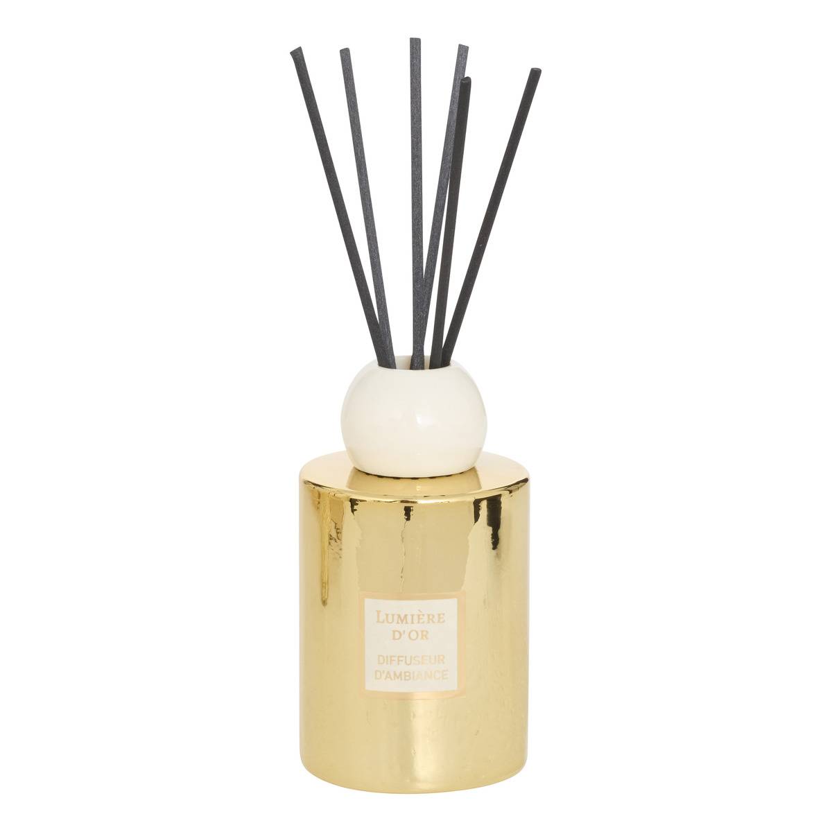 Diffuseur de parfum en verre Glima 200 ml dore, FEERIC LIGHTS & CHRISTMAS