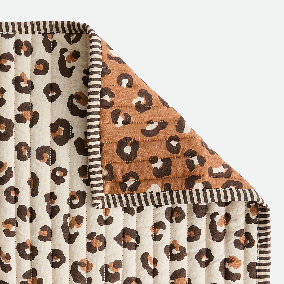 Set of 2 Leopold Leopard Print Cotton Voile Reversible Placemats leopard print, LA REDOUTE INTERIEURS