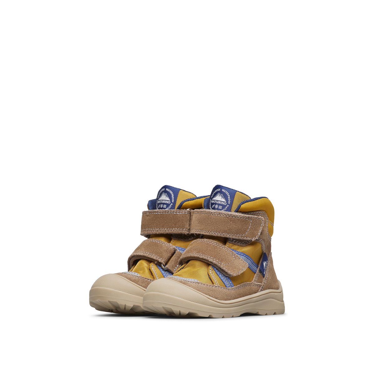 Bottes en suède et en tissu GRAYSY VL WP. citrouille-, NATURINO