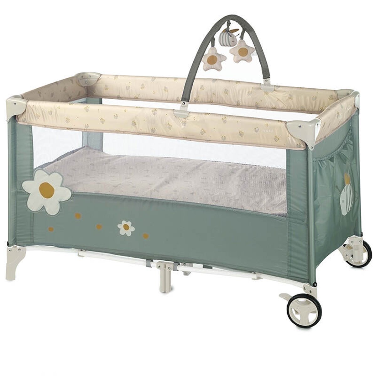 Lit de Voyage Duo Level Toys Botanic couleur unique, JANE