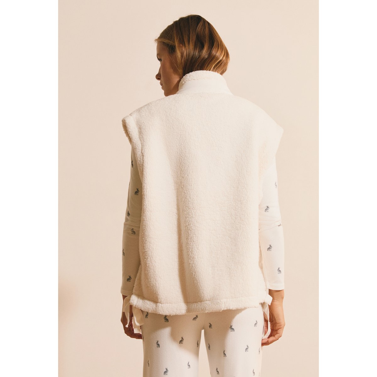 ETAM DESHABILLE HALYSSIA - GILET ecru, ETAM