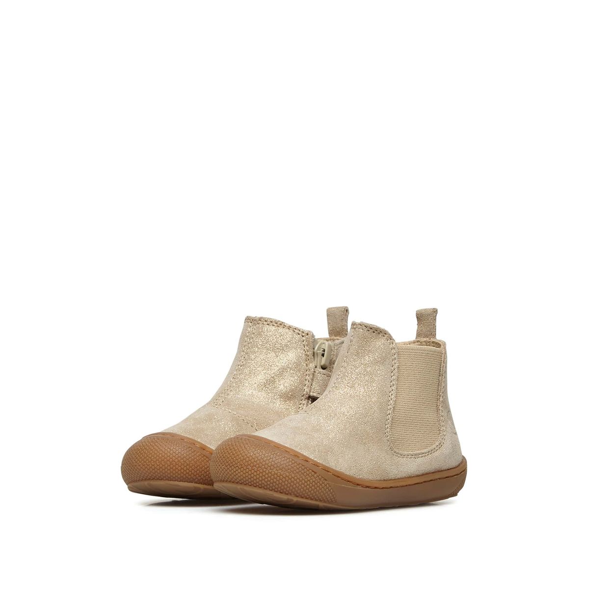 Chealseas Boots Premiers Pas Sally platine, NATURINO
